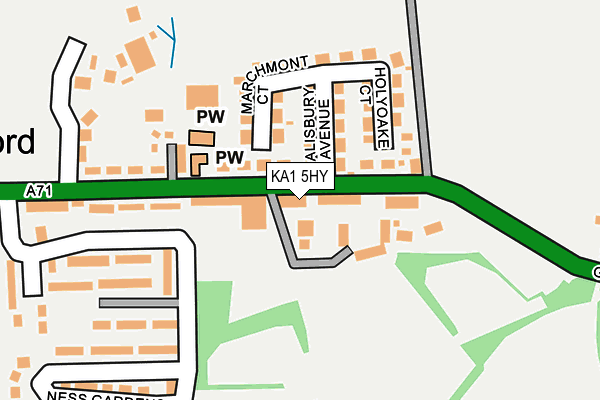 KA1 5HY map - OS OpenMap – Local (Ordnance Survey) KA1 5HY map - OS OpenMap – Local (Ordnance Survey)