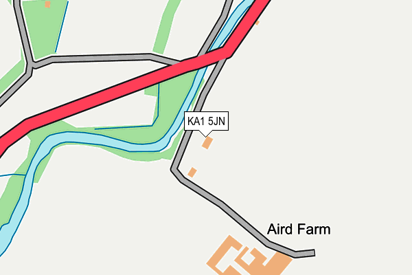 KA1 5JN map - OS OpenMap – Local (Ordnance Survey) KA1 5JN map - OS OpenMap – Local (Ordnance Survey)