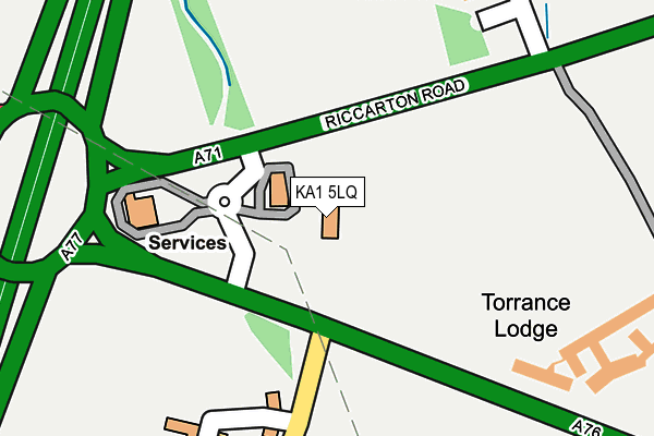KA1 5LQ map - OS OpenMap – Local (Ordnance Survey) KA1 5LQ map - OS OpenMap – Local (Ordnance Survey)