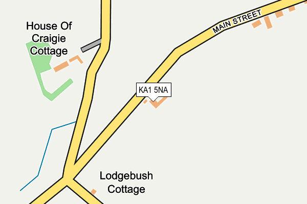 KA1 5NA map - OS OpenMap – Local (Ordnance Survey) KA1 5NA map - OS OpenMap – Local (Ordnance Survey)