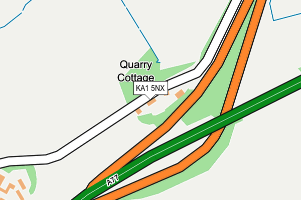 KA1 5NX map - OS OpenMap – Local (Ordnance Survey) KA1 5NX map - OS OpenMap – Local (Ordnance Survey)