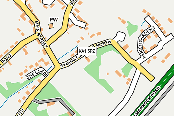 KA1 5PZ map - OS OpenMap – Local (Ordnance Survey) KA1 5PZ map - OS OpenMap – Local (Ordnance Survey)