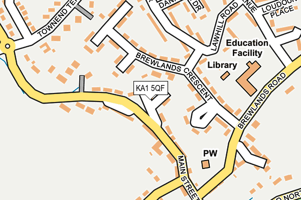 KA1 5QF map - OS OpenMap – Local (Ordnance Survey)