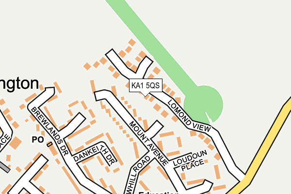KA1 5QS map - OS OpenMap – Local (Ordnance Survey) KA1 5QS map - OS OpenMap – Local (Ordnance Survey)