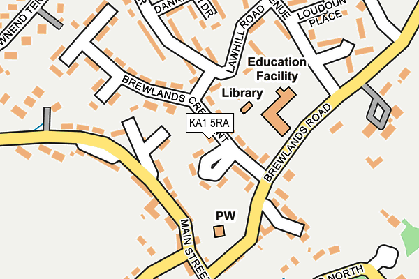 KA1 5RA map - OS OpenMap – Local (Ordnance Survey) KA1 5RA map - OS OpenMap – Local (Ordnance Survey)