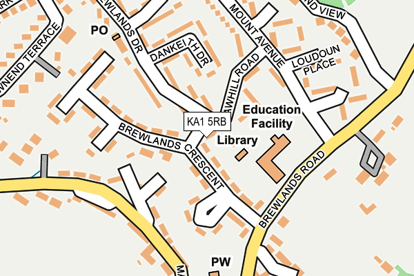 KA1 5RB map - OS OpenMap – Local (Ordnance Survey)