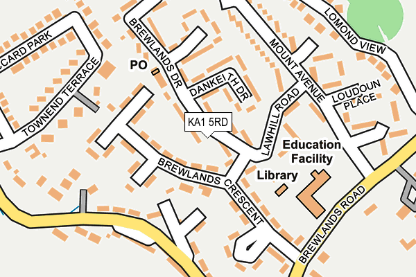 KA1 5RD map - OS OpenMap – Local (Ordnance Survey) KA1 5RD map - OS OpenMap – Local (Ordnance Survey)