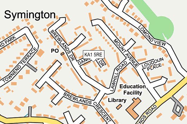 KA1 5RE map - OS OpenMap – Local (Ordnance Survey) KA1 5RE map - OS OpenMap – Local (Ordnance Survey)