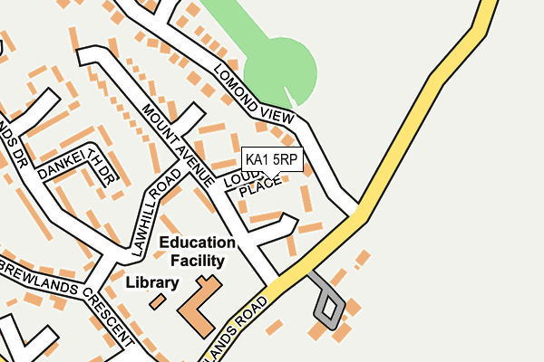 KA1 5RP map - OS OpenMap – Local (Ordnance Survey) KA1 5RP map - OS OpenMap – Local (Ordnance Survey)