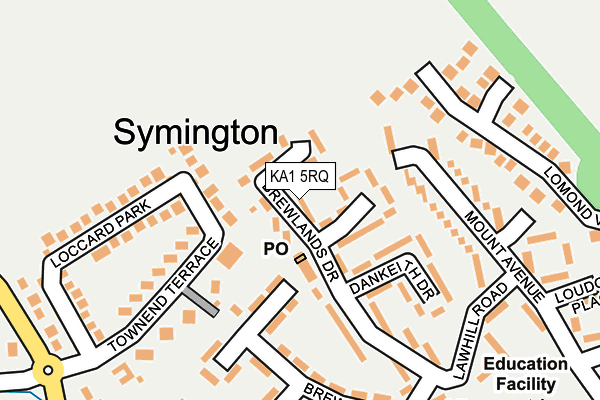 KA1 5RQ map - OS OpenMap – Local (Ordnance Survey) KA1 5RQ map - OS OpenMap – Local (Ordnance Survey)