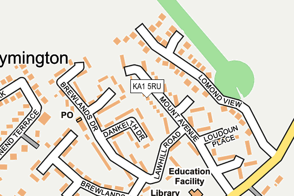 KA1 5RU map - OS OpenMap – Local (Ordnance Survey) KA1 5RU map - OS OpenMap – Local (Ordnance Survey)