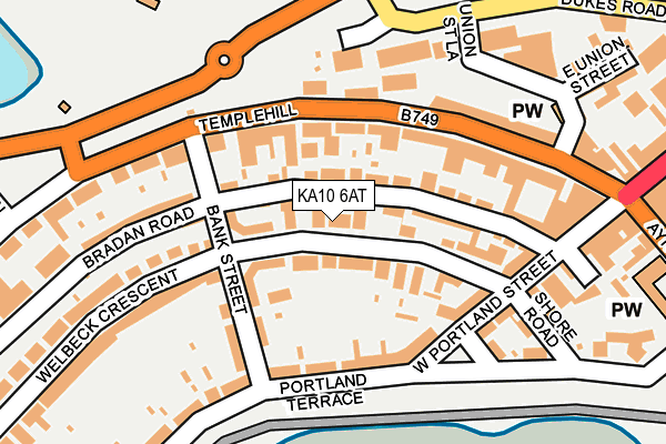 KA10 6AT map - OS OpenMap – Local (Ordnance Survey) KA10 6AT map - OS OpenMap – Local (Ordnance Survey)