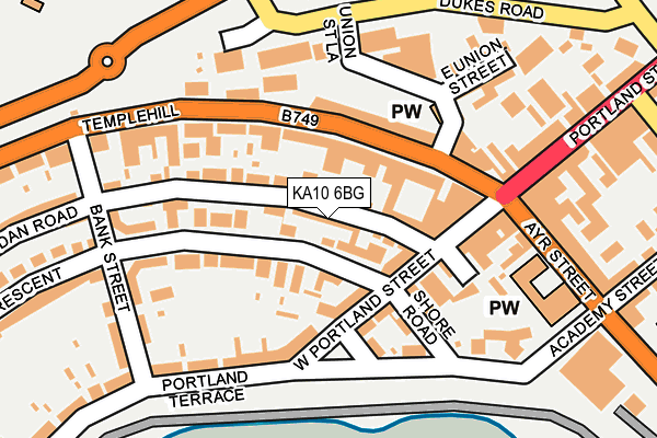 KA10 6BG map - OS OpenMap – Local (Ordnance Survey) KA10 6BG map - OS OpenMap – Local (Ordnance Survey)