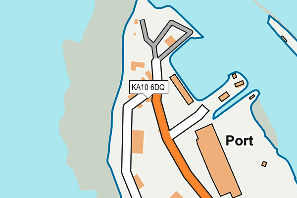 KA10 6DQ map - OS OpenMap – Local (Ordnance Survey)