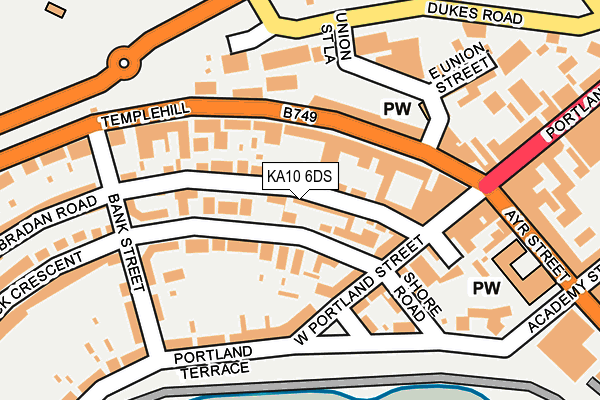 KA10 6DS map - OS OpenMap – Local (Ordnance Survey) KA10 6DS map - OS OpenMap – Local (Ordnance Survey)