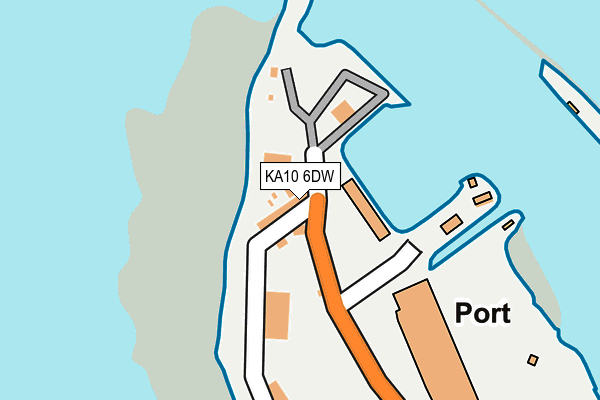 KA10 6DW map - OS OpenMap – Local (Ordnance Survey) KA10 6DW map - OS OpenMap – Local (Ordnance Survey)