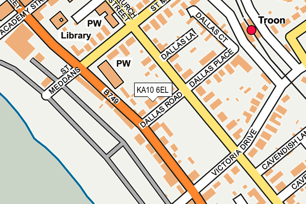 KA10 6EL map - OS OpenMap – Local (Ordnance Survey) KA10 6EL map - OS OpenMap – Local (Ordnance Survey)