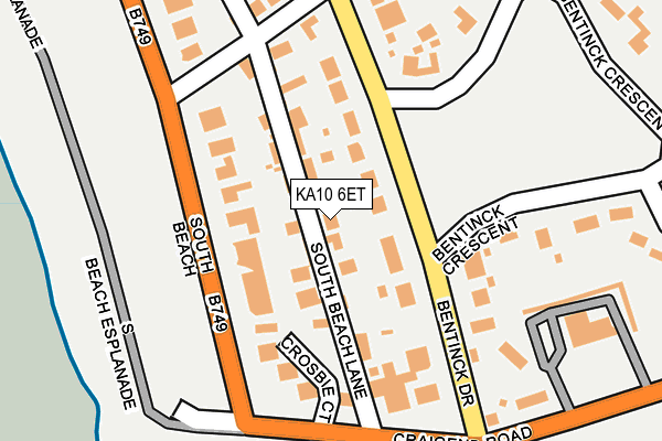 KA10 6ET map - OS OpenMap – Local (Ordnance Survey) KA10 6ET map - OS OpenMap – Local (Ordnance Survey)