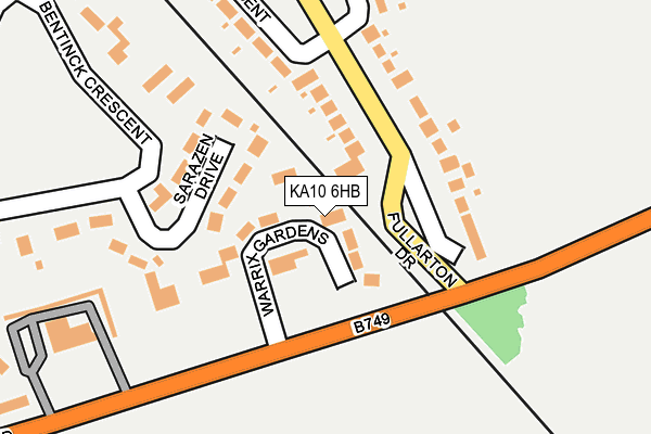 KA10 6HB map - OS OpenMap – Local (Ordnance Survey) KA10 6HB map - OS OpenMap – Local (Ordnance Survey)