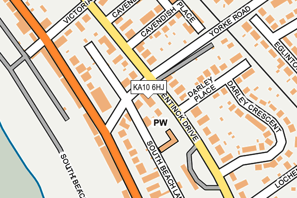 KA10 6HJ map - OS OpenMap – Local (Ordnance Survey) KA10 6HJ map - OS OpenMap – Local (Ordnance Survey)