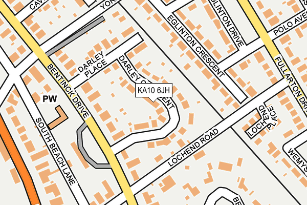 KA10 6JH map - OS OpenMap – Local (Ordnance Survey) KA10 6JH map - OS OpenMap – Local (Ordnance Survey)