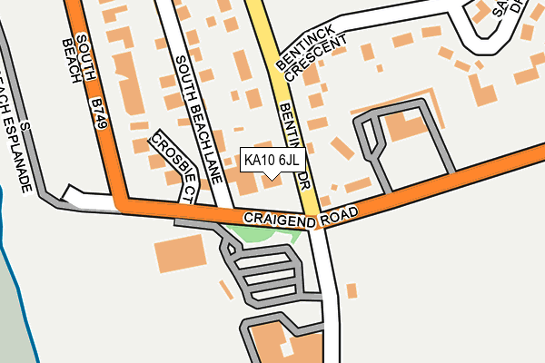 KA10 6JL map - OS OpenMap – Local (Ordnance Survey) KA10 6JL map - OS OpenMap – Local (Ordnance Survey)