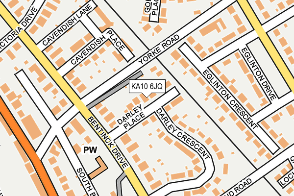 KA10 6JQ map - OS OpenMap – Local (Ordnance Survey) KA10 6JQ map - OS OpenMap – Local (Ordnance Survey)