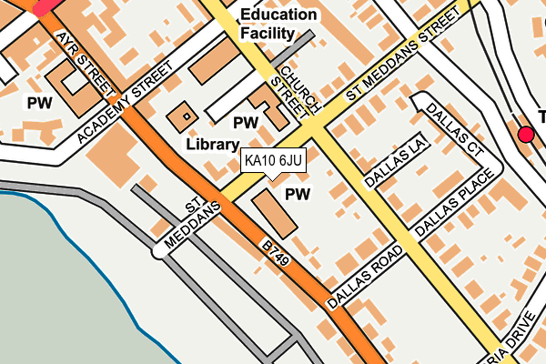 KA10 6JU map - OS OpenMap – Local (Ordnance Survey) KA10 6JU map - OS OpenMap – Local (Ordnance Survey)