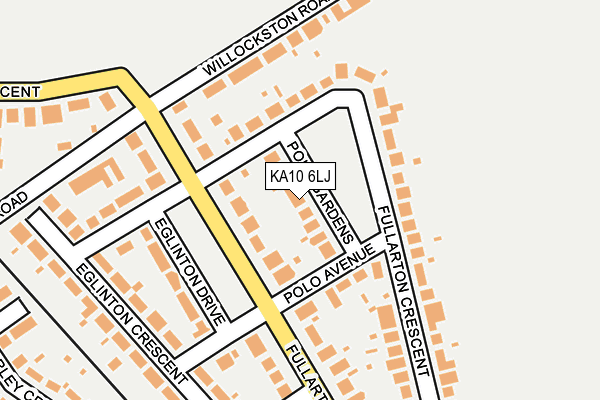 KA10 6LJ map - OS OpenMap – Local (Ordnance Survey) KA10 6LJ map - OS OpenMap – Local (Ordnance Survey)