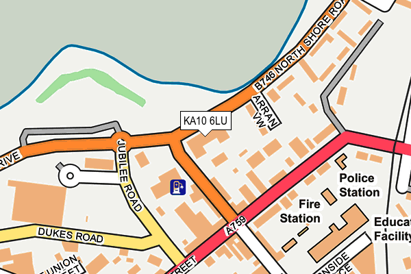 KA10 6LU map - OS OpenMap – Local (Ordnance Survey) KA10 6LU map - OS OpenMap – Local (Ordnance Survey)