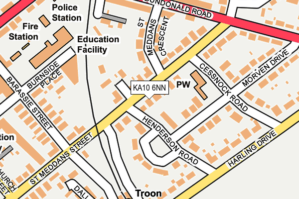 KA10 6NN map - OS OpenMap – Local (Ordnance Survey)