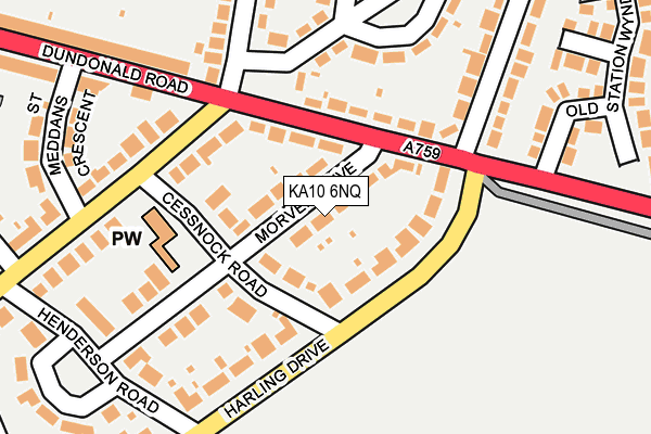 KA10 6NQ map - OS OpenMap – Local (Ordnance Survey) KA10 6NQ map - OS OpenMap – Local (Ordnance Survey)