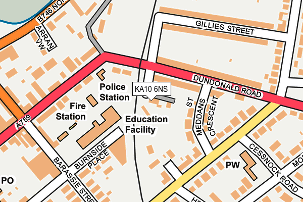 KA10 6NS map - OS OpenMap – Local (Ordnance Survey) KA10 6NS map - OS OpenMap – Local (Ordnance Survey)