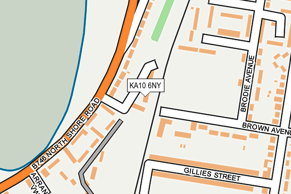 KA10 6NY map - OS OpenMap – Local (Ordnance Survey) KA10 6NY map - OS OpenMap – Local (Ordnance Survey)