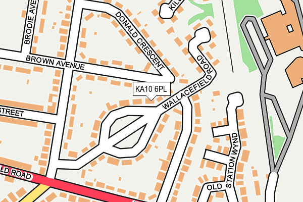 KA10 6PL map - OS OpenMap – Local (Ordnance Survey) KA10 6PL map - OS OpenMap – Local (Ordnance Survey)