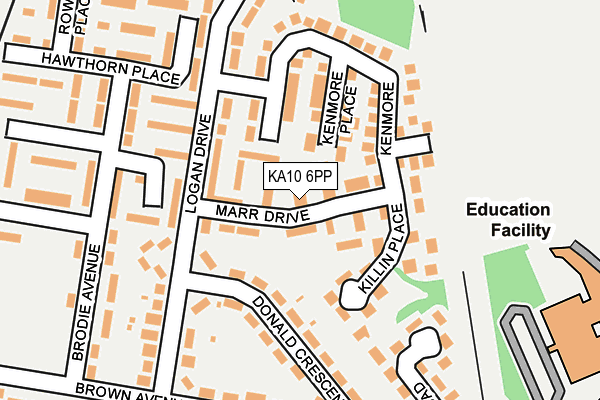 KA10 6PP map - OS OpenMap – Local (Ordnance Survey) KA10 6PP map - OS OpenMap – Local (Ordnance Survey)