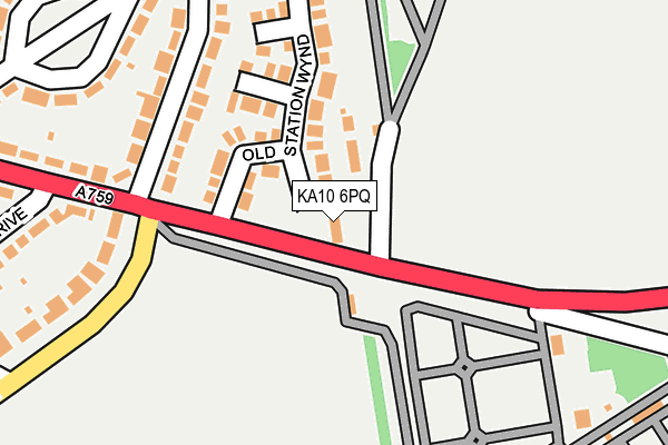 KA10 6PQ map - OS OpenMap – Local (Ordnance Survey) KA10 6PQ map - OS OpenMap – Local (Ordnance Survey)