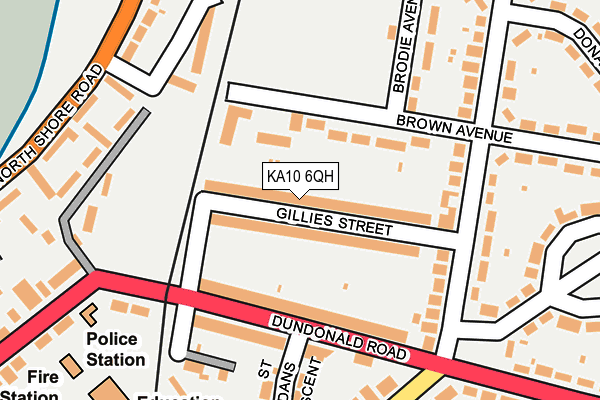 KA10 6QH map - OS OpenMap – Local (Ordnance Survey) KA10 6QH map - OS OpenMap – Local (Ordnance Survey)
