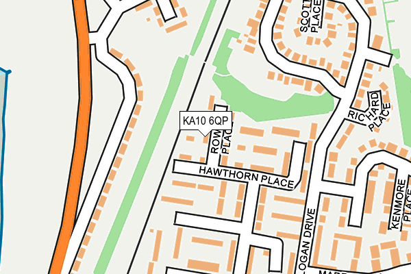 KA10 6QP map - OS OpenMap – Local (Ordnance Survey) KA10 6QP map - OS OpenMap – Local (Ordnance Survey)