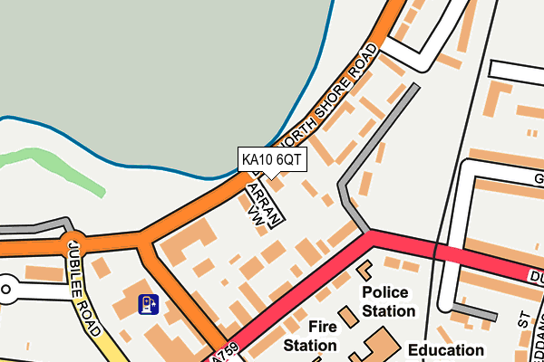 KA10 6QT map - OS OpenMap – Local (Ordnance Survey) KA10 6QT map - OS OpenMap – Local (Ordnance Survey)