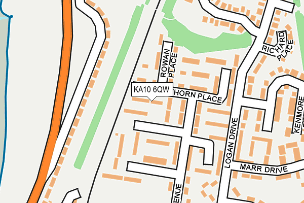 KA10 6QW map - OS OpenMap – Local (Ordnance Survey) KA10 6QW map - OS OpenMap – Local (Ordnance Survey)