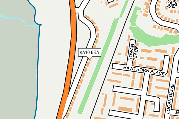 KA10 6RA map - OS OpenMap – Local (Ordnance Survey) KA10 6RA map - OS OpenMap – Local (Ordnance Survey)