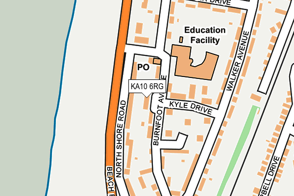 KA10 6RG map - OS OpenMap – Local (Ordnance Survey) KA10 6RG map - OS OpenMap – Local (Ordnance Survey)
