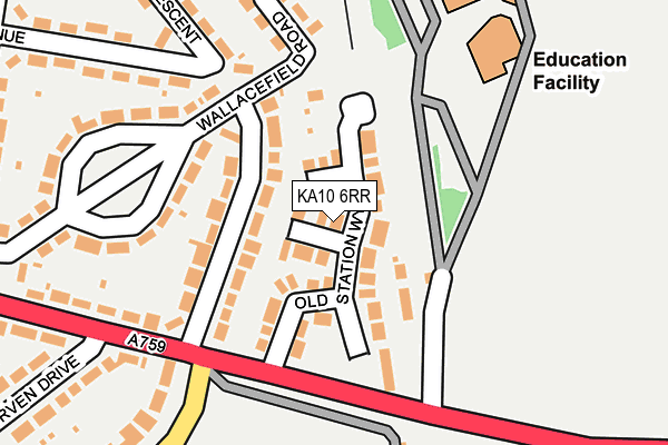 KA10 6RR map - OS OpenMap – Local (Ordnance Survey) KA10 6RR map - OS OpenMap – Local (Ordnance Survey)