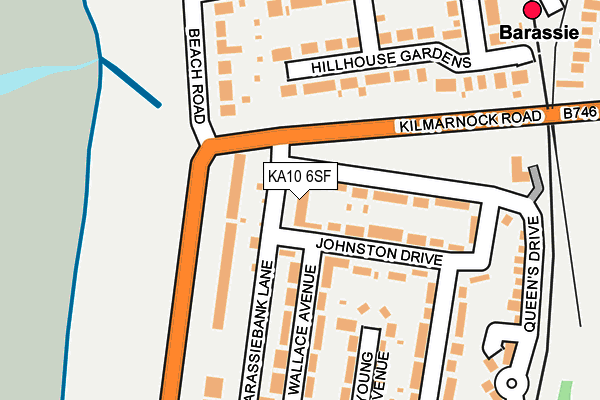 KA10 6SF map - OS OpenMap – Local (Ordnance Survey) KA10 6SF map - OS OpenMap – Local (Ordnance Survey)