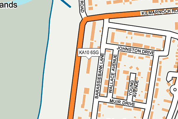 KA10 6SG map - OS OpenMap – Local (Ordnance Survey) KA10 6SG map - OS OpenMap – Local (Ordnance Survey)