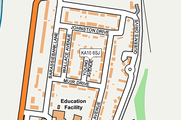 KA10 6SJ map - OS OpenMap – Local (Ordnance Survey) KA10 6SJ map - OS OpenMap – Local (Ordnance Survey)