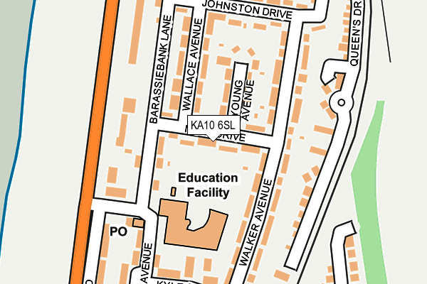 KA10 6SL map - OS OpenMap – Local (Ordnance Survey) KA10 6SL map - OS OpenMap – Local (Ordnance Survey)