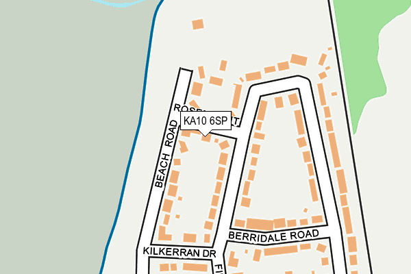 KA10 6SP map - OS OpenMap – Local (Ordnance Survey) KA10 6SP map - OS OpenMap – Local (Ordnance Survey)