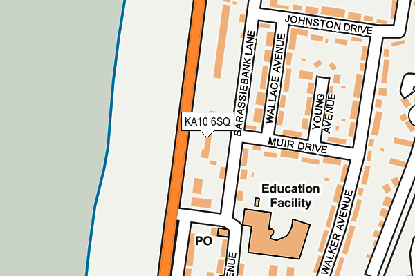 KA10 6SQ map - OS OpenMap – Local (Ordnance Survey) KA10 6SQ map - OS OpenMap – Local (Ordnance Survey)